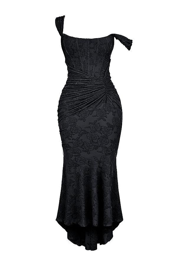 Élise Robe Midi à Imprimé Fleuri