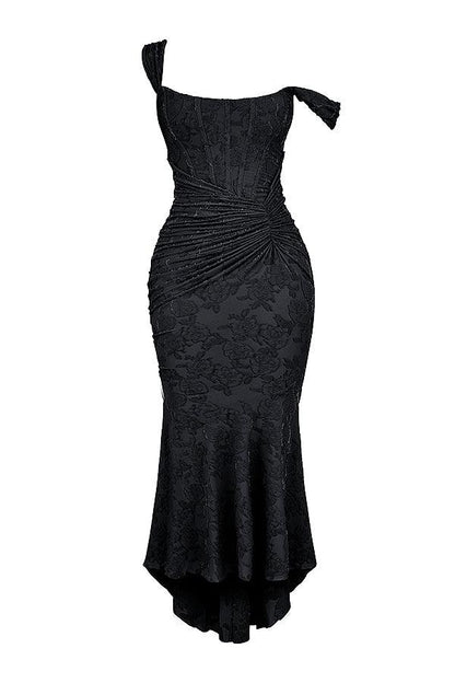 Élise Robe Midi à Imprimé Fleuri