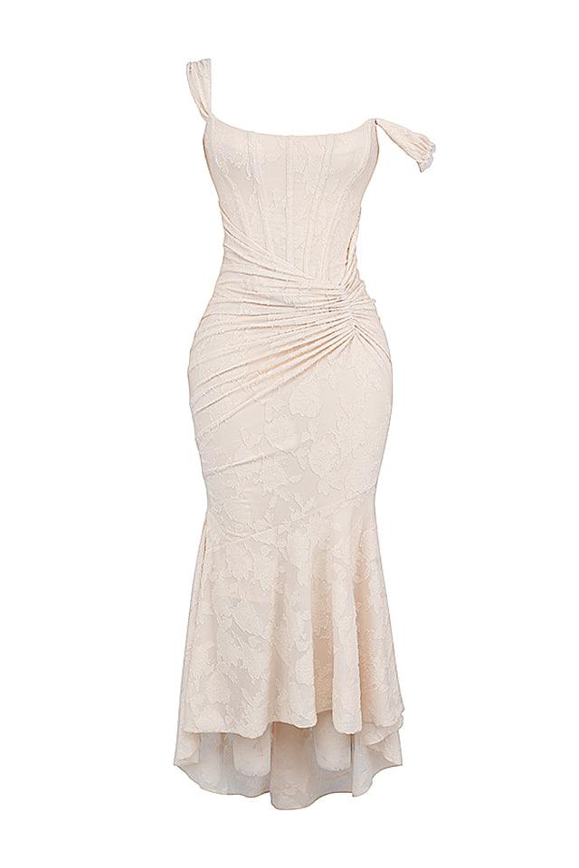 Élise Robe Midi à Imprimé Fleuri