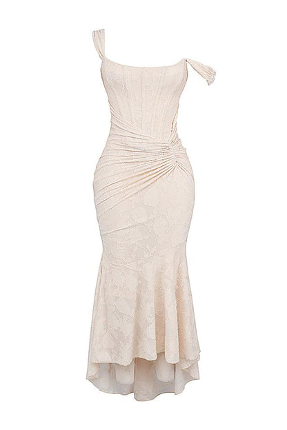 Élise Robe Midi à Imprimé Fleuri