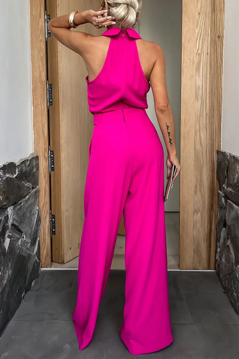 Pour femme - Combinaison unie à poches coupe fluide et épurée
