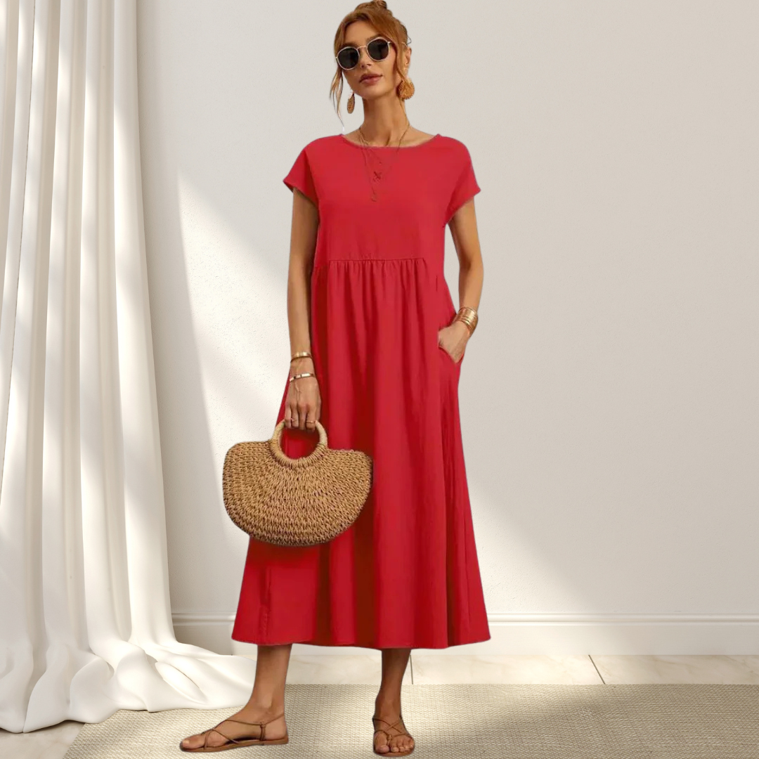 Women's Comfortable Round Neck Summer Dress