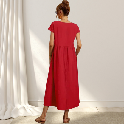 Women's Comfortable Round Neck Summer Dress