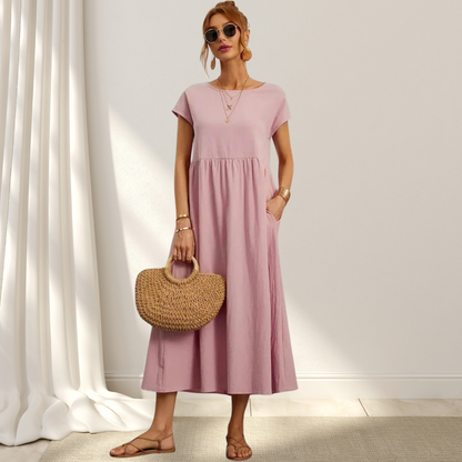 Women's Comfortable Round Neck Summer Dress