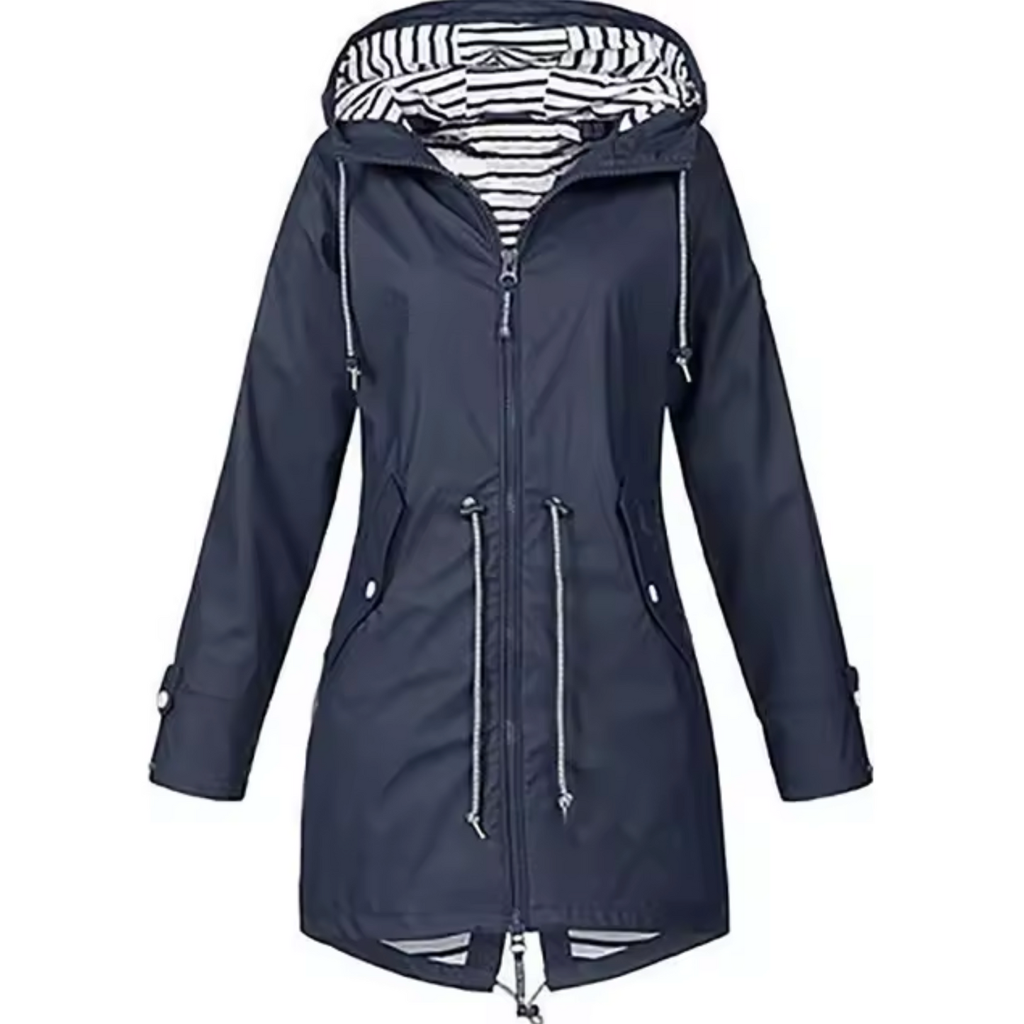 Women's Minimalist Style Waterproof Hooded Coat