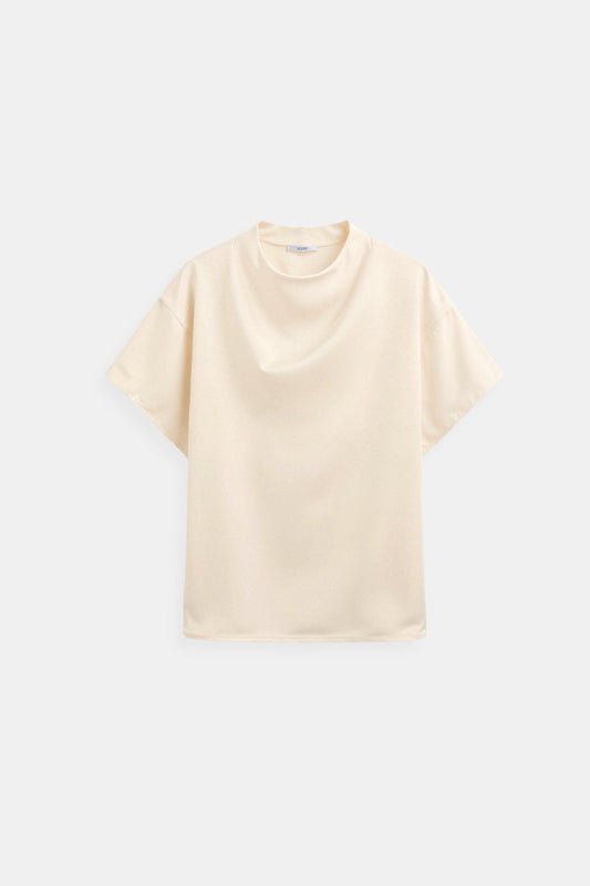 T-shirt Décontracté à Découpes Stylées – Coupe Ample pour Femmes