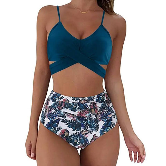 Women's Classic High Waisted 2 Piece Swimsuit