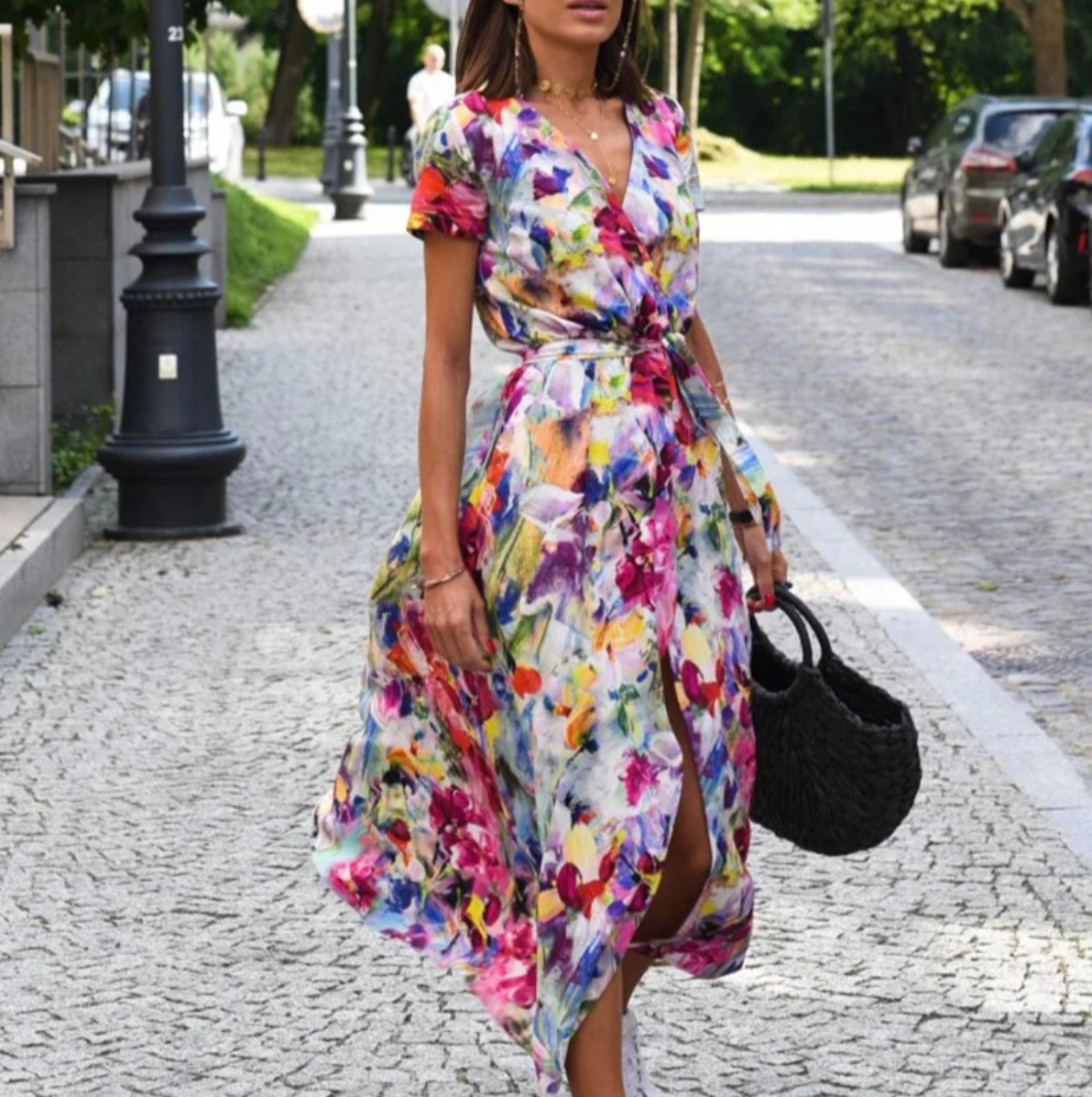 Robe Imprimée Légère pour Femme – Style Estival – Coupe Décontractée Élégante