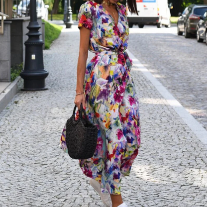 Robe Imprimée Légère pour Femme – Style Estival – Coupe Décontractée Élégante
