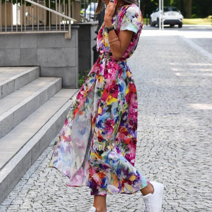 Robe Imprimée Légère pour Femme – Style Estival – Coupe Décontractée Élégante