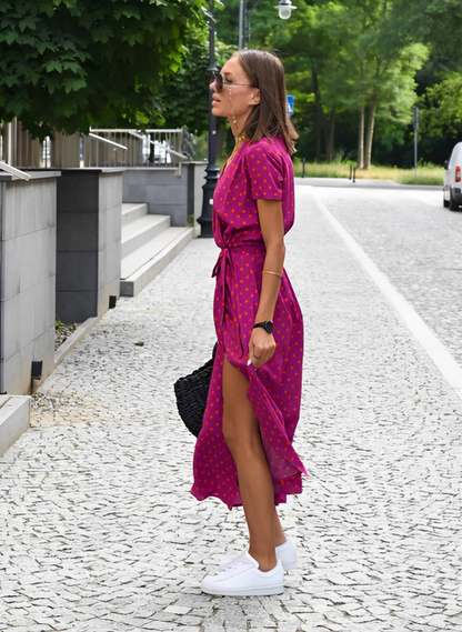 Robe Imprimée Légère pour Femme – Style Estival – Coupe Décontractée Élégante