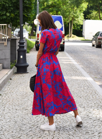 Robe Imprimée Légère pour Femme – Style Estival – Coupe Décontractée Élégante