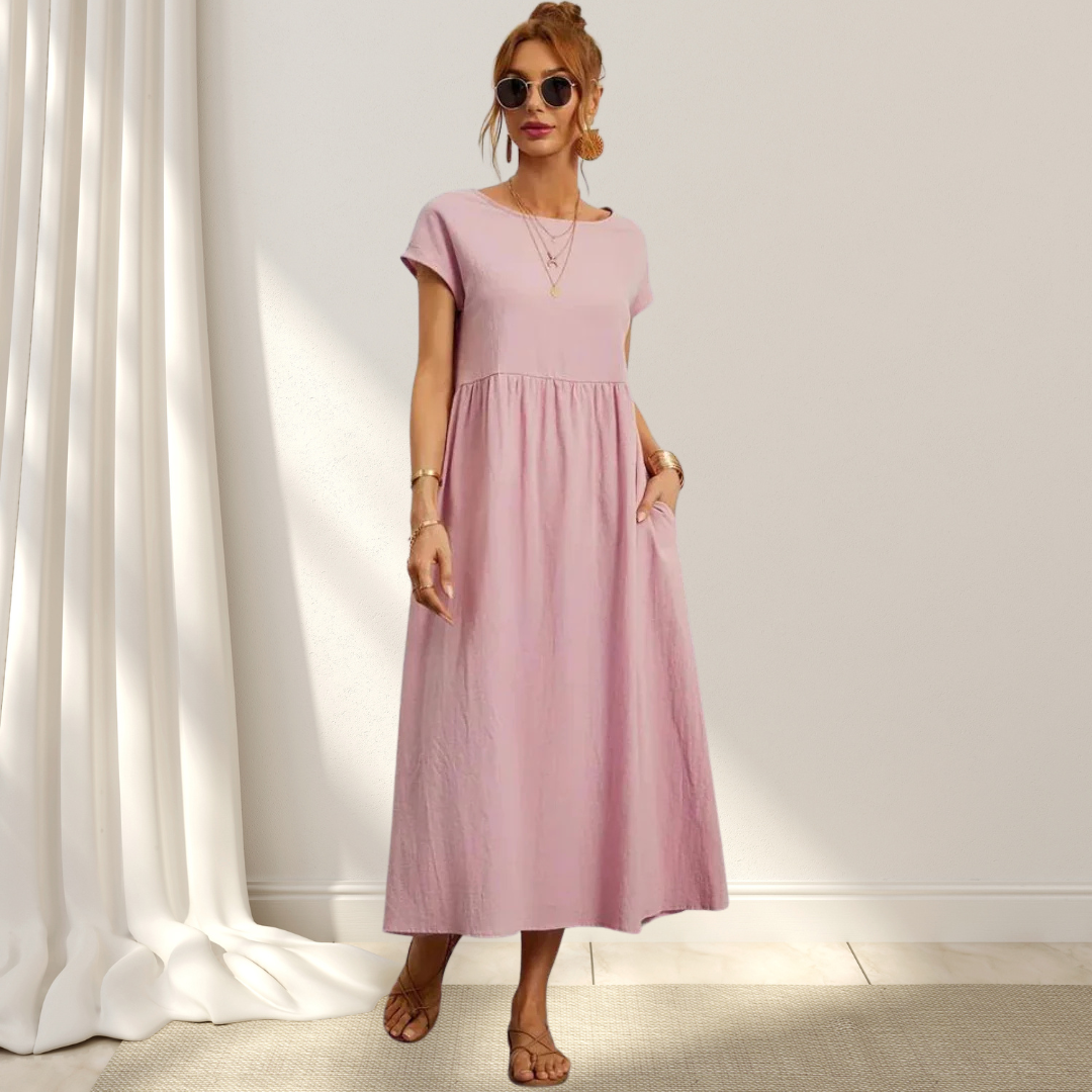 Women's Comfortable Round Neck Summer Dress