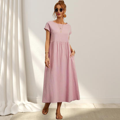 Women's Comfortable Round Neck Summer Dress