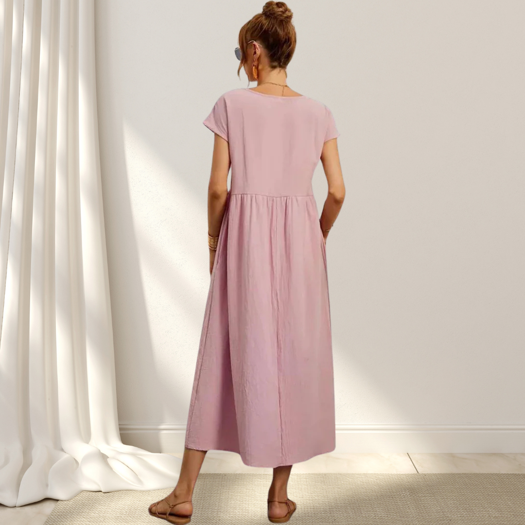 Women's Comfortable Round Neck Summer Dress