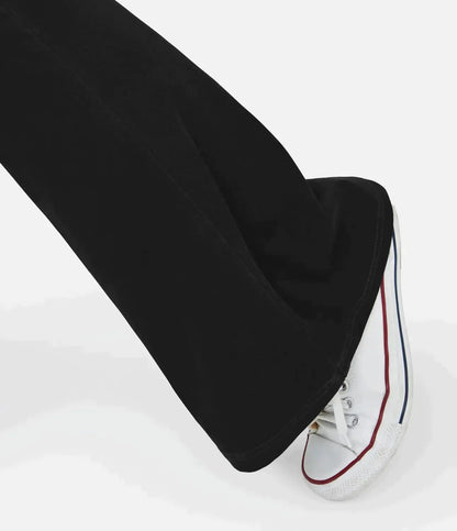 Jean évasé taille haute avec ceinture élastique pour femme