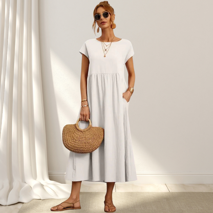 Women's Comfortable Round Neck Summer Dress