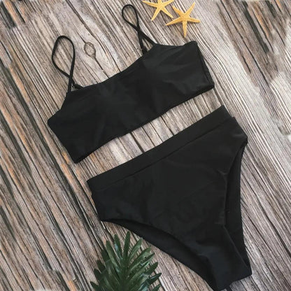 Women's High Waisted Shaping Bikini - Padded and Shaping Two Piece