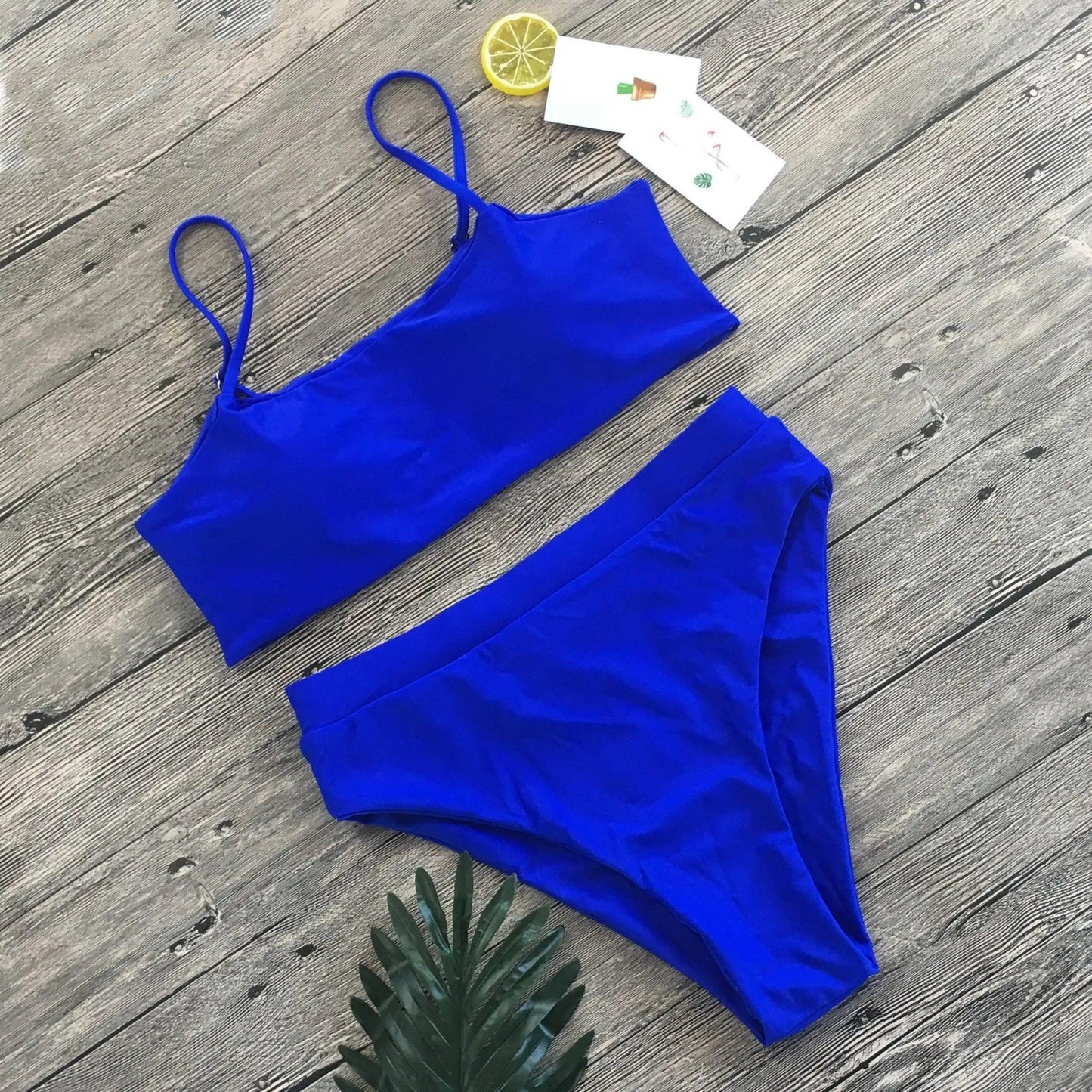 Women's High Waisted Shaping Bikini - Padded and Shaping Two Piece