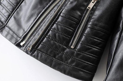 Sophie Veste Biker Classique à Zip Asymétrique