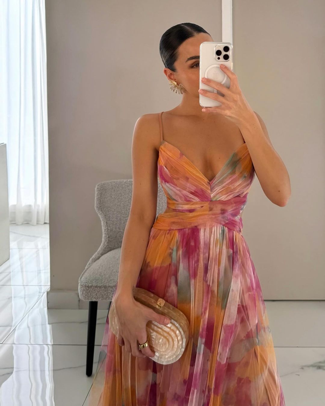 Women's Summer Floral Print Flowy Dress