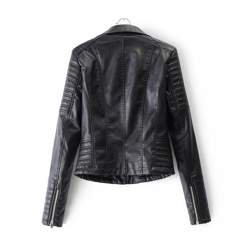 Sophie Veste Biker Classique à Zip Asymétrique