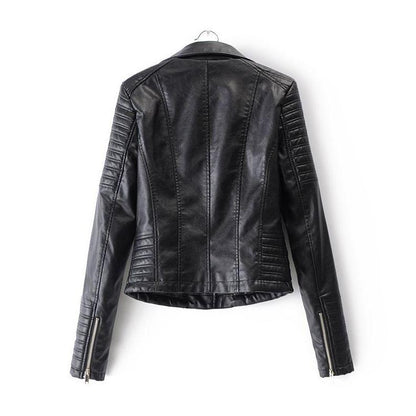 Sophie Veste Biker Classique à Zip Asymétrique