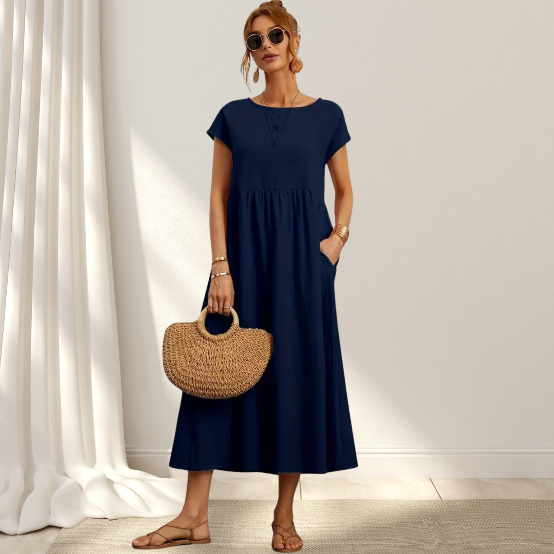 Women's Comfortable Round Neck Summer Dress