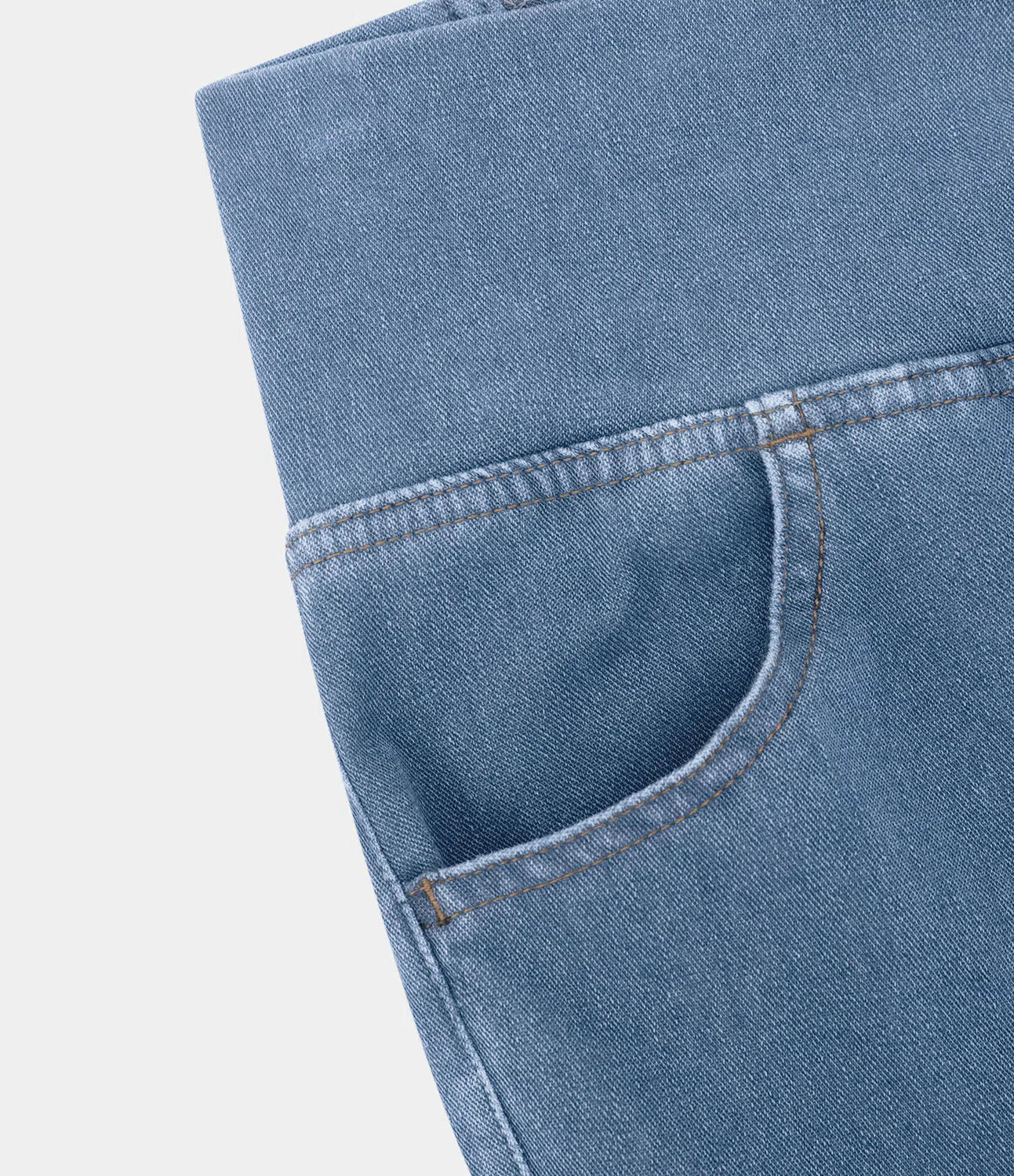 Jean évasé taille haute avec ceinture élastique pour femme