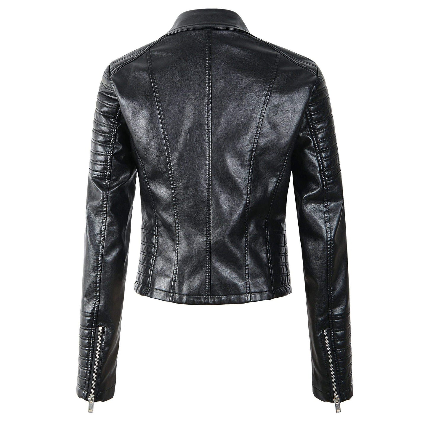 Sophie Veste Biker Classique à Zip Asymétrique