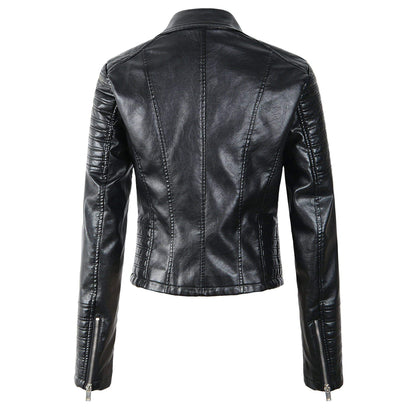 Sophie Veste Biker Classique à Zip Asymétrique