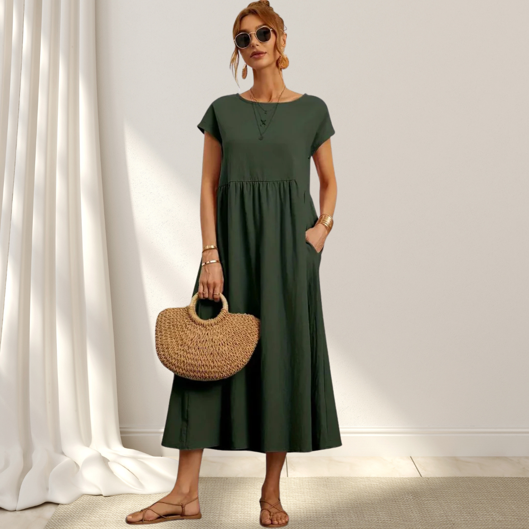Women's Comfortable Round Neck Summer Dress