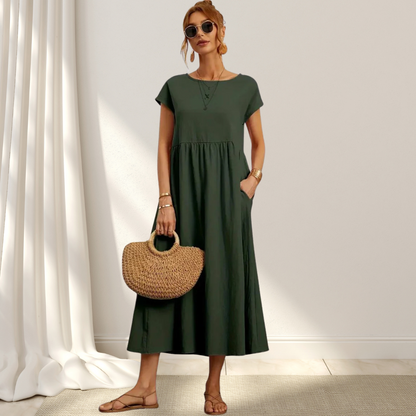 Women's Comfortable Round Neck Summer Dress