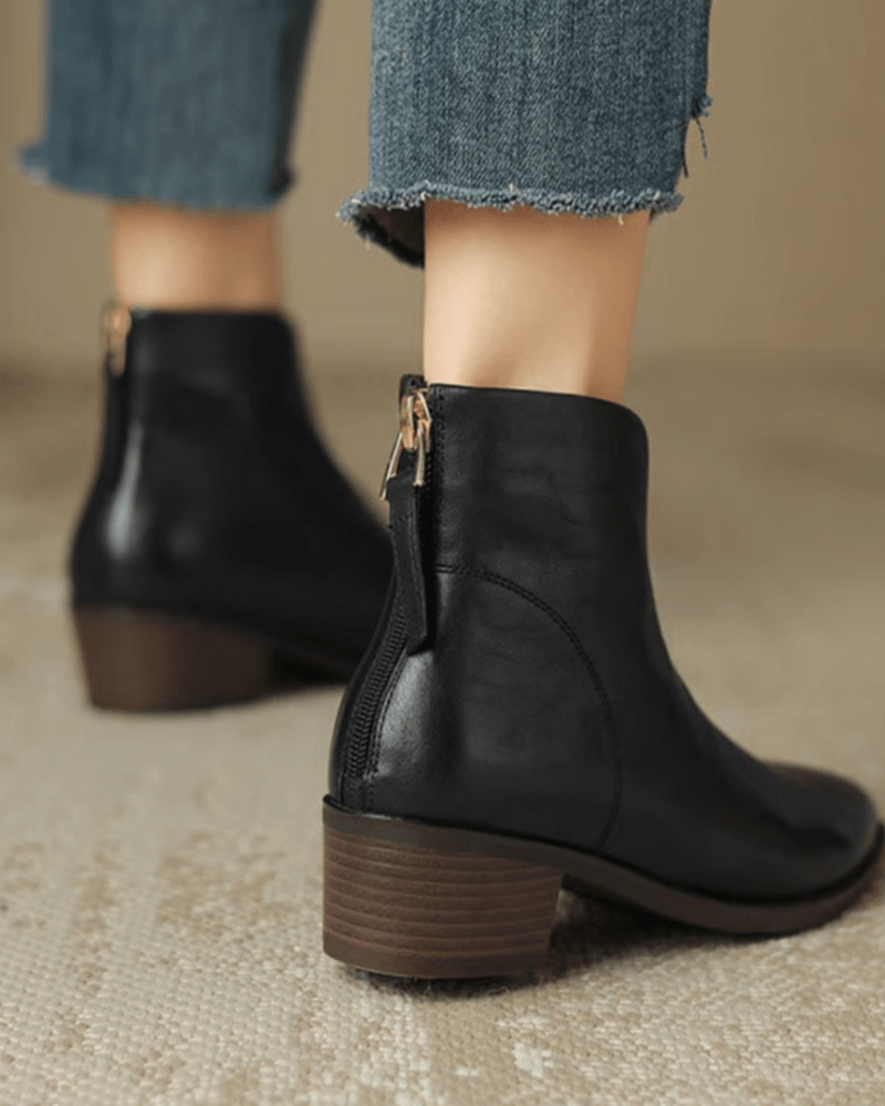 Women's Elegant Block Heel Knee High Boots