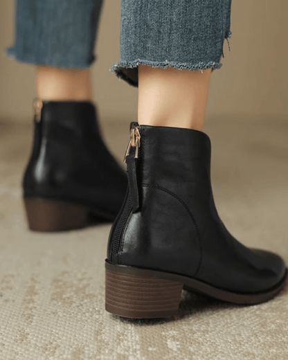 Women's Elegant Block Heel Knee High Boots