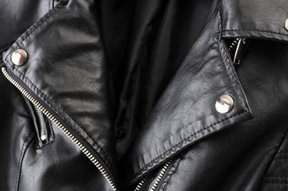 Sophie Veste Biker Classique à Zip Asymétrique