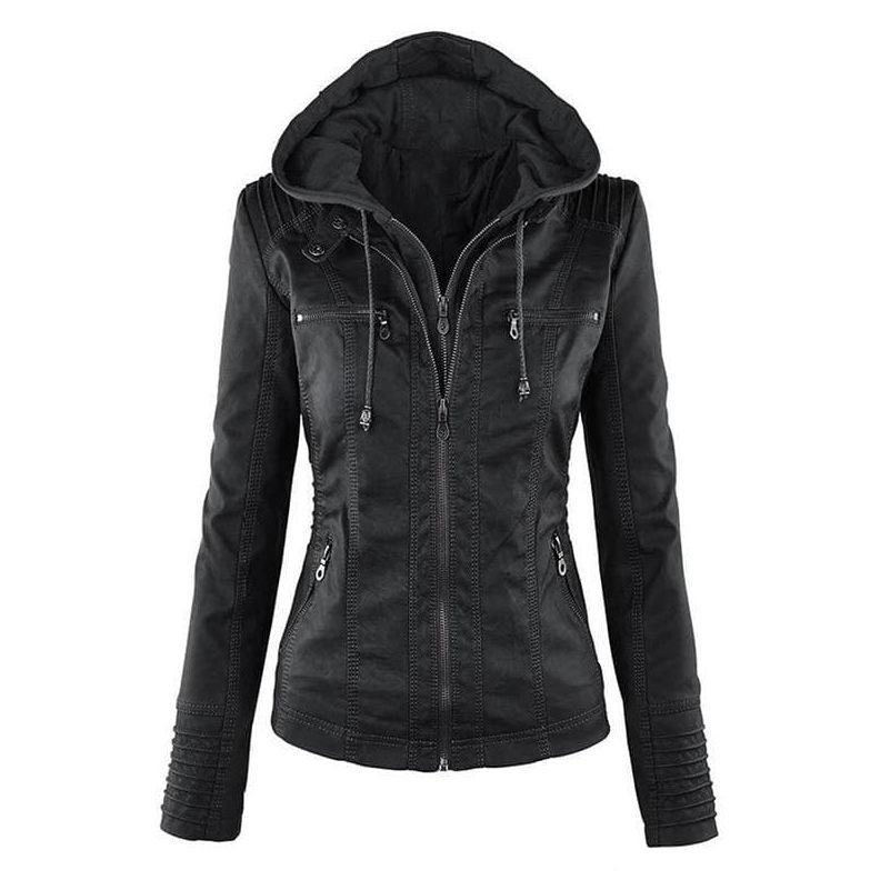 Veste à Capuche Femme avec Fermeture Zippée