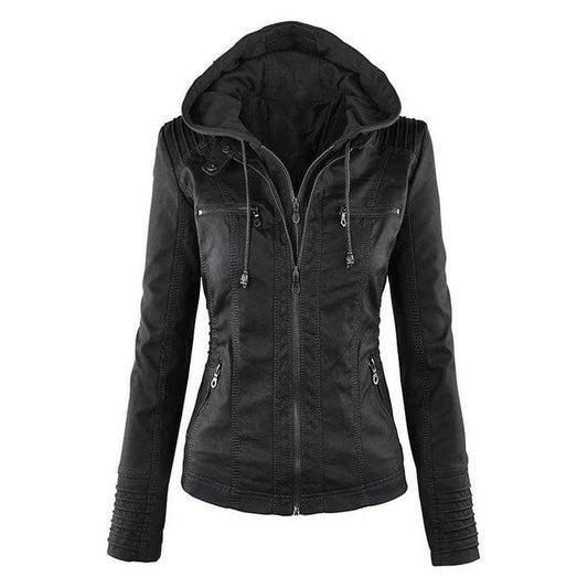 Veste à Capuche Femme avec Fermeture Zippée