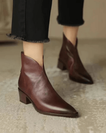 Women's Elegant Block Heel Knee High Boots