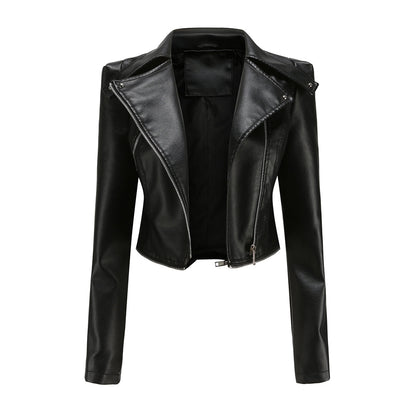 Isabelle Veste Biker Robuste en Similicuir