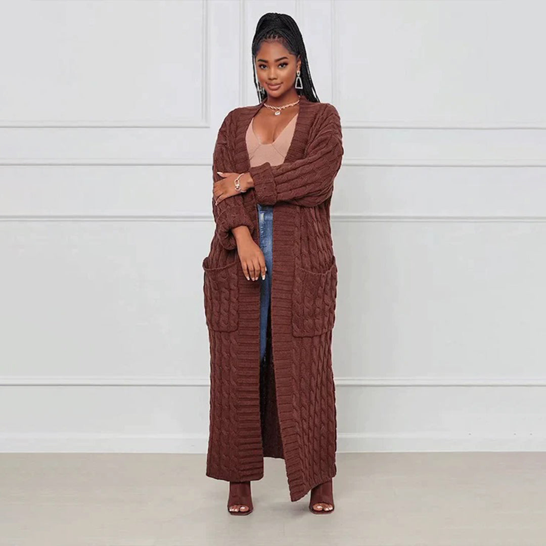 Women's Long Casual Jacket with a Flowing, Stylish Cut