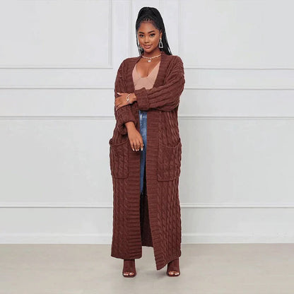 Women's Long Casual Jacket with a Flowing, Stylish Cut