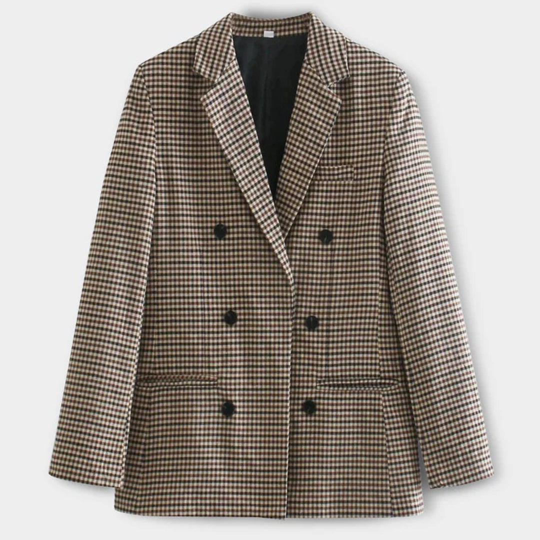 Women's Lightweight Jacket with a Slim Fit and Double Row of Buttons