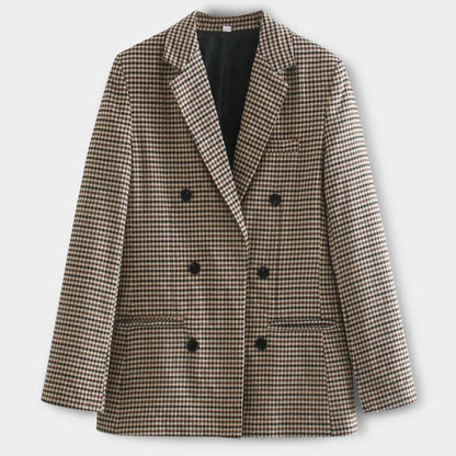 Women's Lightweight Jacket with a Slim Fit and Double Row of Buttons