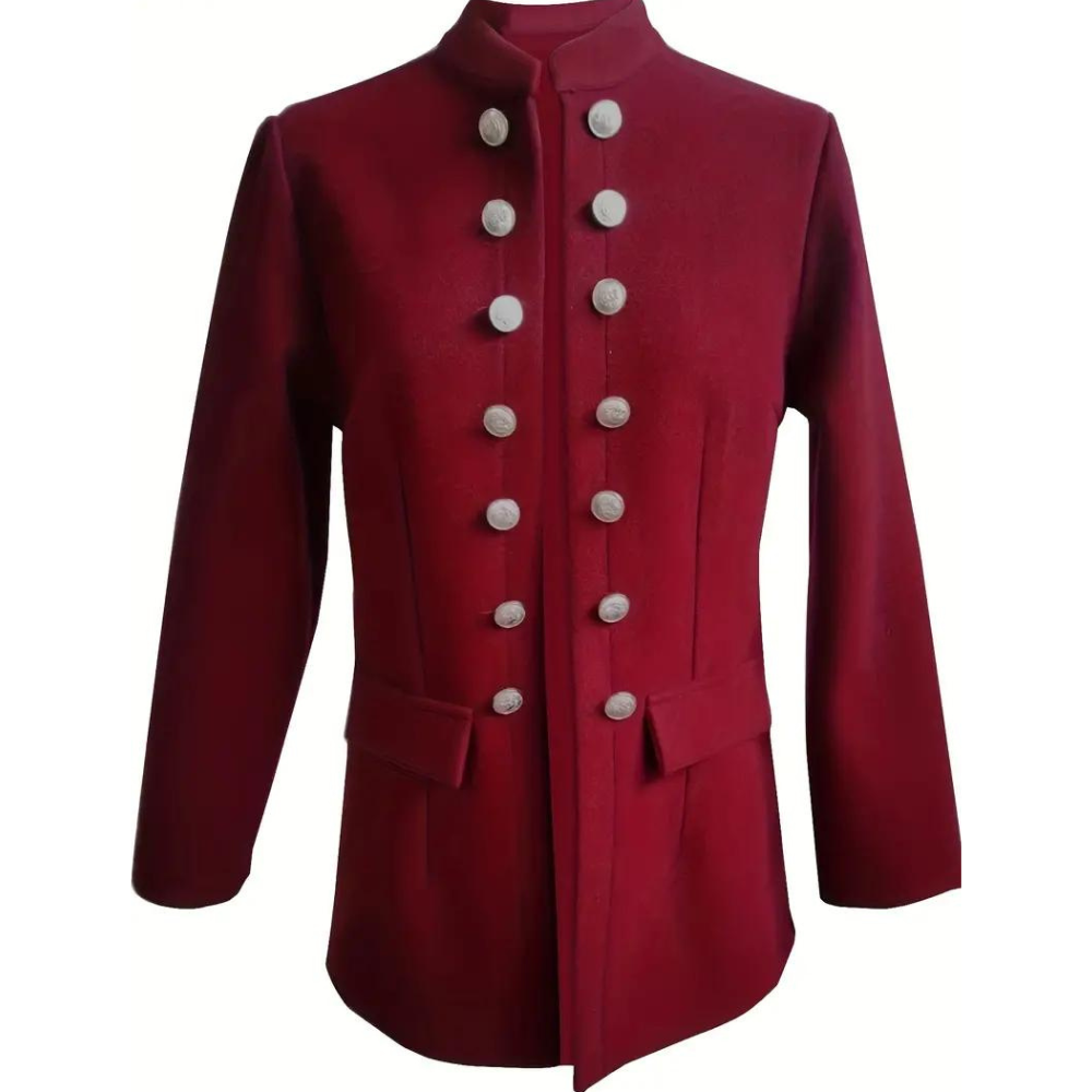 Women's Black Chic Casual Front Buttoned Jacket