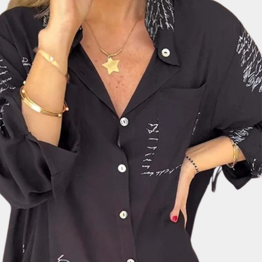 T-Shirt Décontracté à Imprimé Lettrage Moderne pour Femmes