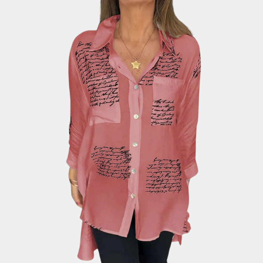 T-Shirt Décontracté à Imprimé Lettrage Moderne pour Femmes