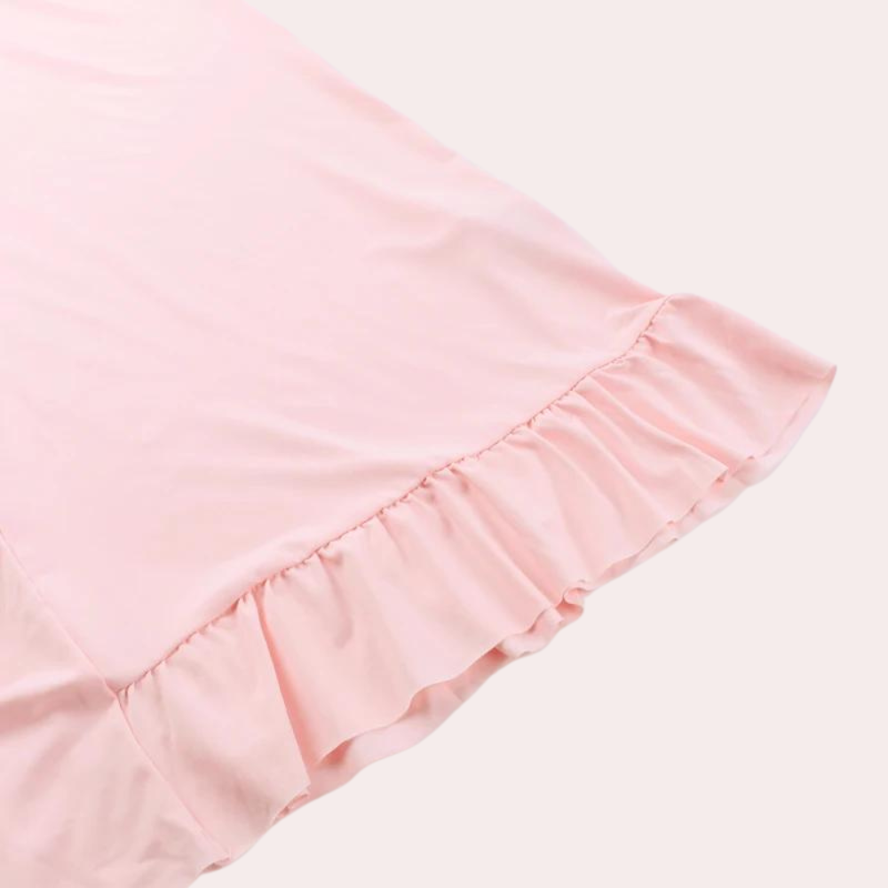 Robe de Soirée femme sans Manches à Décolleté Plonteant et Ourlet Asymétrique