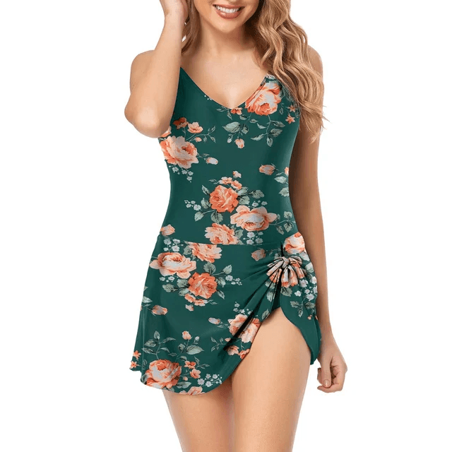 Maillot de Bain Une Pièce Gainant à Coupe Ajustée pour Femmes