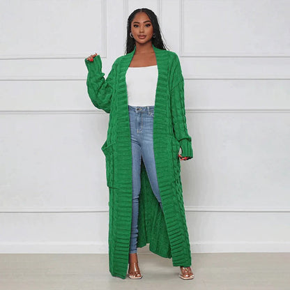 Women's Long Casual Jacket with a Flowing, Stylish Cut